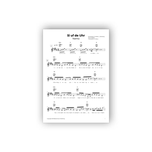 Nemo | Notenblatt | 5i uf de Uhr