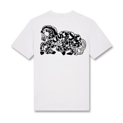 Jule X | T-Shirt | Leopferd (Weiss)