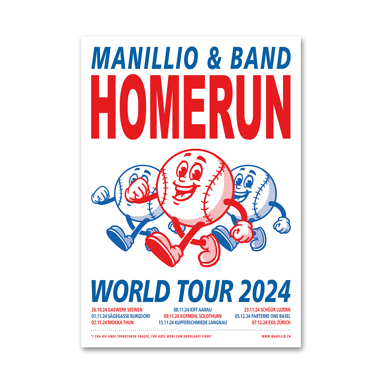 Manillio | Poster | Homerun World Tour 2024